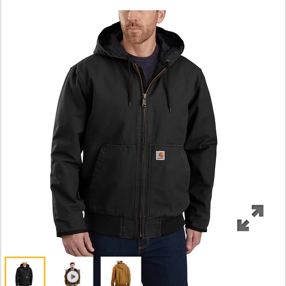 NWOT Carhartt LOOSE FIT WASHED DUCK INSULATED ACTIVE JAC - 3 WARMEST RATING - Picture 6 of 6